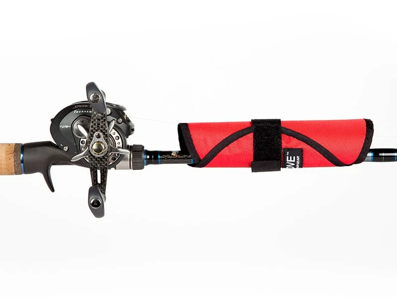 ROD GLOVE Tackle Depot- Rod Bait Cover Red/blk
