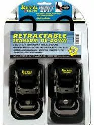 STARBRITE STA-PUT RETRACTABLE 4' TRANSOM TIE-DOWNS 2 EA.