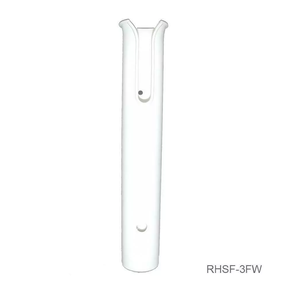 TH Marine T-H Marine RHSF3WDP - White Vertical Side Mount Rod Holder
