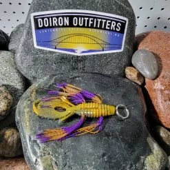 Tightlines UV CR-WSMR-CP3 UV WHISKER SM PUNCH RATTLING 3"-UV CRAW WITH CRAW PURPLE