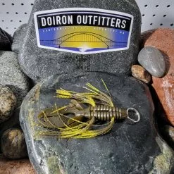 Tightlines UV GN-WSMR-MG3 UV WHISKER SM PUNCH RATTLING 3"-UV GREEN PUMPKIN WITH MARTI GRA